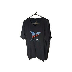 Hurley T-Shirt Men XL Short Sleeve Premium Fit Crew Neck‎ Graphic Logo Blue